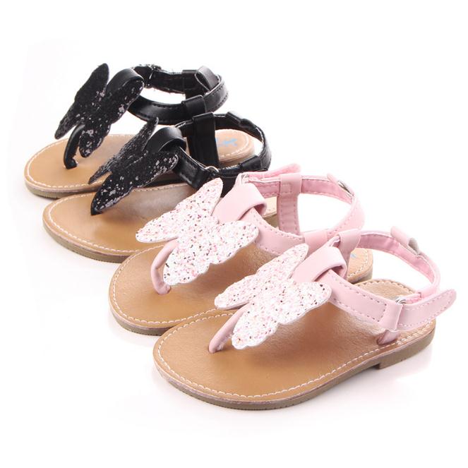 

Girls Shoes Sandals Kids Baby Summer Shoes Antislip Toddler First Walkers Girls Princess Shoes, Black