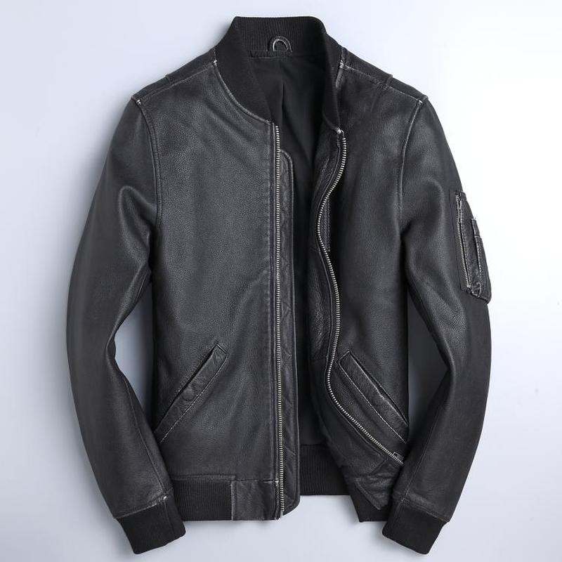 Spring Real Autumn Men Cow Leather Jacekt Motorcycle Bomber Jacket Mens Clothing Jaqueta De Couro 2924 YY2029, Sheepskin
Spring Real Autumn Men Cow Leather Jacekt Motorcycle Bomber Jacket Mens Clothing Jaqueta De Couro 2924 YY2029, Sheepskin