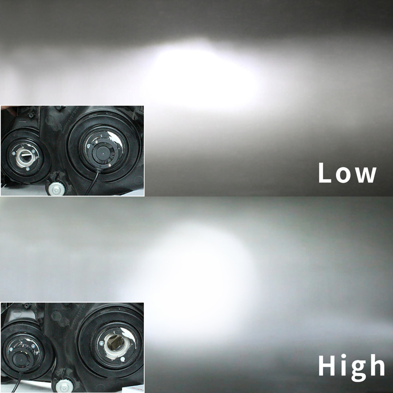 K5 Car Headlights High Brightness 12000LM 55W H7/H11/H8/HB4/HB3 Automotive LEDs - 6000K Daytime Running Lights