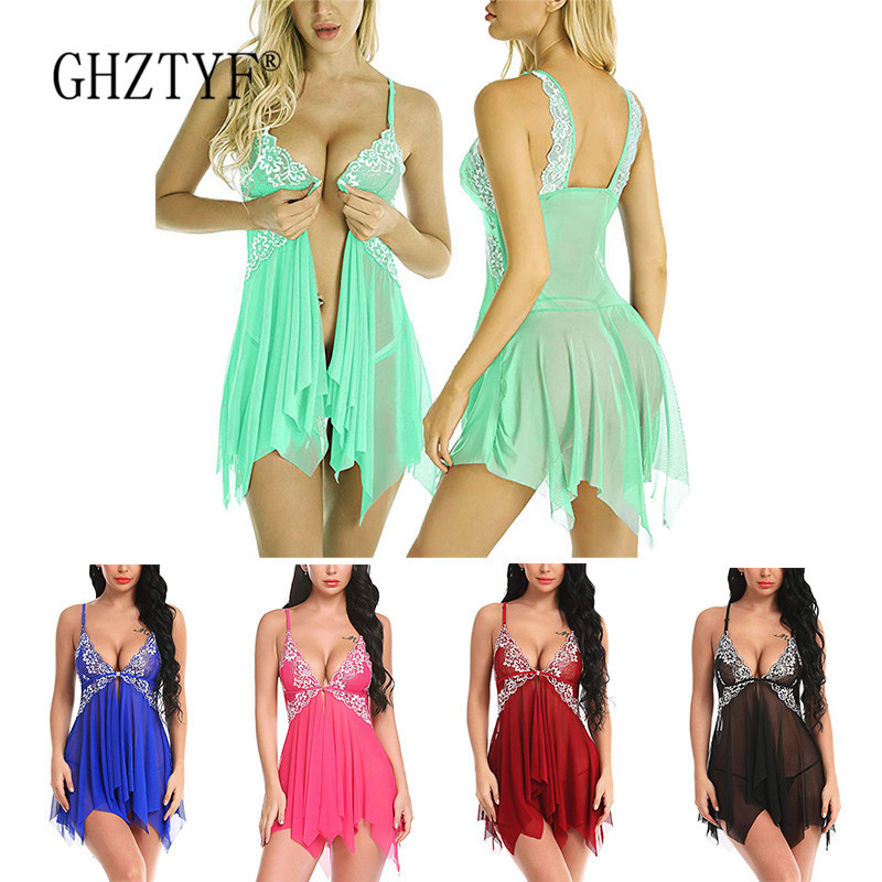 Sexy Lingerie Hot Erotic Picardias Women Sex Lingeries Plus Size Underwear Porno Babydoll Clothing Summer Bielizna Erotyczna T200517