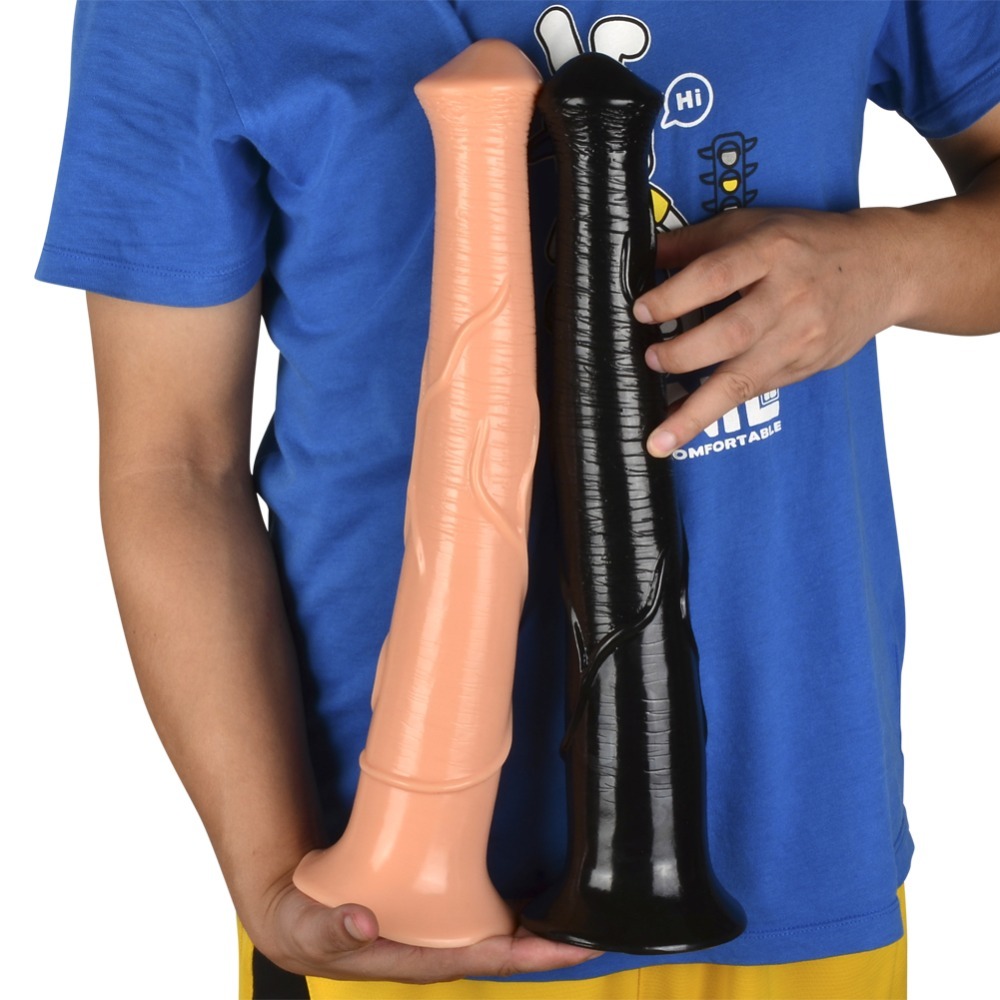 16.5inch long Dildo animal énorme gode super grand cheval Dildo avec Ventouse réalistes pénis Sextoys adultes Femme Y200409