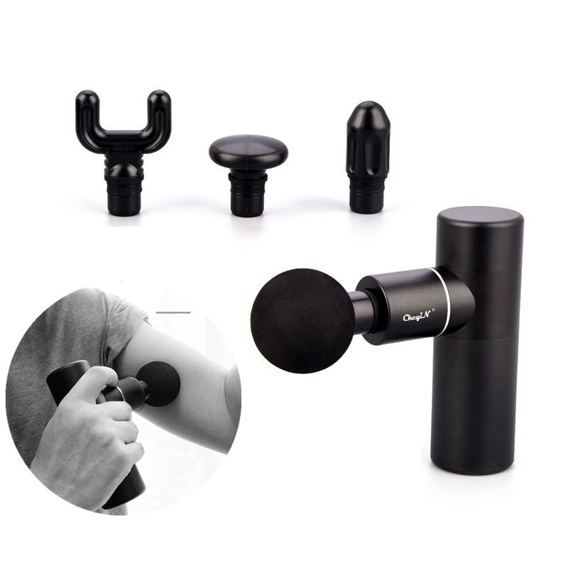 Mini Handheld Muscle Massage Gun Vibration Deep Tissue Massager Exercising Body Relaxation Pain Relief Slimming Shaping 4 Heads
Mini Handheld Muscle Massage Gun Vibration Deep Tissue Massager Exercising Body Relaxation Pain Relief Slimming Shaping 4 Heads