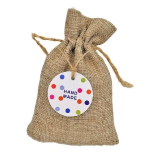 Dots Paper Gift Tags Thank you Merci Just for You Hand Made Party Favor Wedding Gift Wrap Paper Cards Hang Tags 1000 pcs