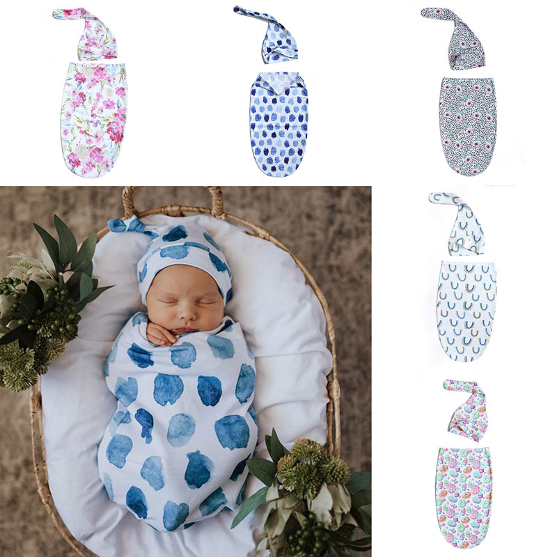 Newborn Baby Swaddle Blanket Sleeping Bag Knot Hat 2 pcs Wrap INS Toddler Cartoon Flower Doughnut Sleep Sacks Photography Prop
Newborn Baby Swaddle Blanket Sleeping Bag Knot Hat 2 pcs Wrap INS Toddler Cartoon Flower Doughnut Sleep Sacks Photography Prop