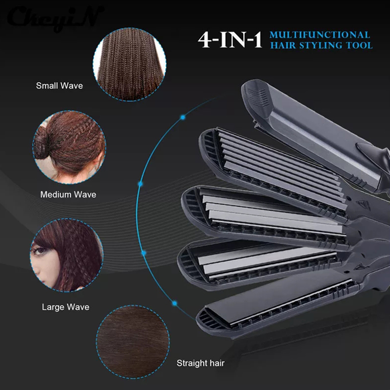 4 In 1 Professional Tourmaline Ceramic Heating Plate Hair Straightener Styling Tools With Fast Warm-up Thermal Performance
4 In 1 Professional Tourmaline Ceramic Heating Plate Hair Straightener Styling Tools With Fast Warm-up Thermal Performance