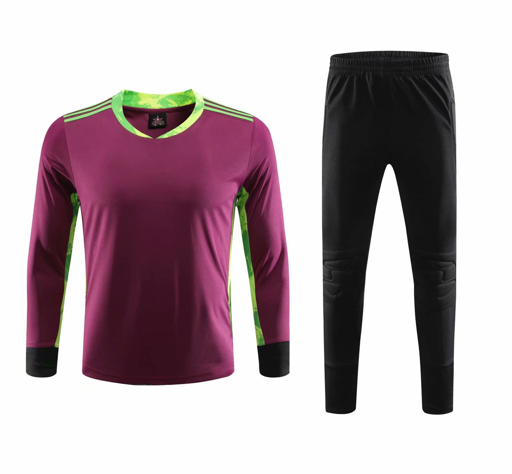 Men's Soccer Goalkeeper Jersey and Shorts Football Shirts Tracksuit Goalie Uniforms Adult's GK Sports Training Shirts and Pants, Dark red
Men's Soccer Goalkeeper Jersey and Shorts Football Shirts Tracksuit Goalie Uniforms Adult's GK Sports Training Shirts and Pants, Dark red