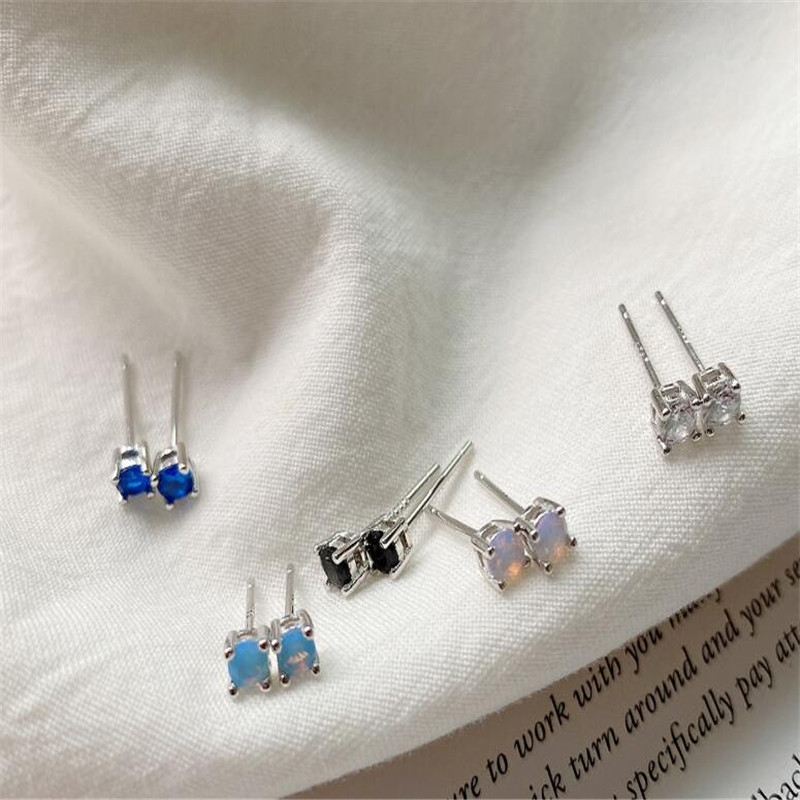 100% 925 Sterling Silver Earrings For Women New Simple Mini Round CZ Zircon Opal Stud Earring Wedding Engagement Gifts
100% 925 Sterling Silver Earrings For Women New Simple Mini Round CZ Zircon Opal Stud Earring Wedding Engagement Gifts