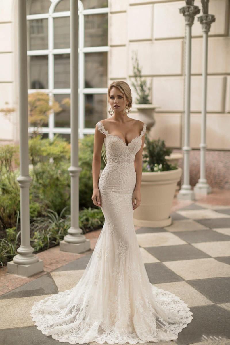 Vintage Naama Sexy & Anat Full Lace Mermaid Dresses Applique Sequins Backless Wedding Dress Bridal Gowns Sirena Vestidos De Novia
