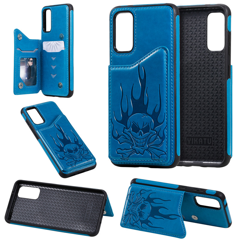 For Samsung Galaxy S20/S20 Plus/S20 Ultra Case Shockproof Card Slot Kickstand PU Leather Wallet Embossing Skull Phone Back Cover
For Samsung Galaxy S20/S20 Plus/S20 Ultra Case Shockproof Card Slot Kickstand PU Leather Wallet Embossing Skull Phone Back Cover