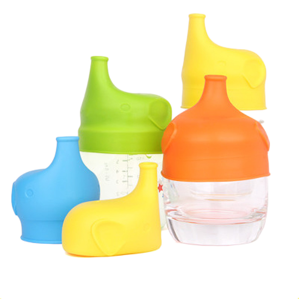 Other Drinkware Arrival 1PC Creative Silicone Kids Baby Sippy Lids Stretchable Leakproof Cup Sets