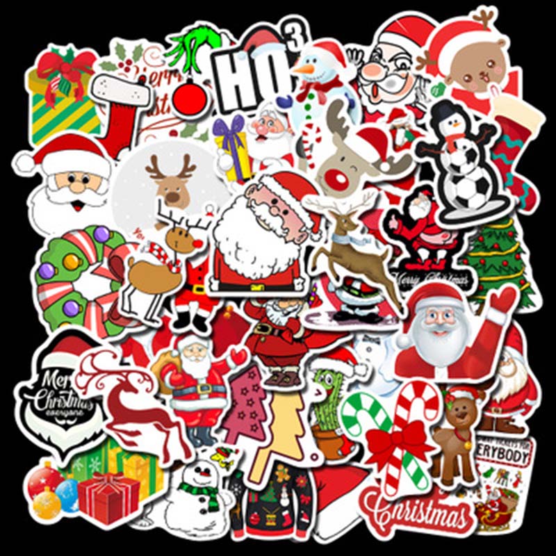 Christmas Stickers and Decals Designs Vinyl Decals DIY Decorations for Skateboard Laptop Car Luggage Motorcycle Computer