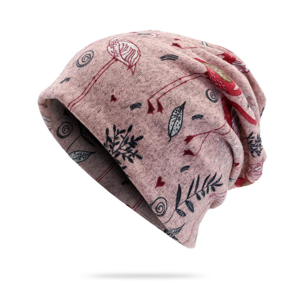 Fashion- Beanie Headwrap for Cancer Patients Lost Hair Casual Outdoor Head Cover Comfortable Scarf Convertible Windproof Hat
