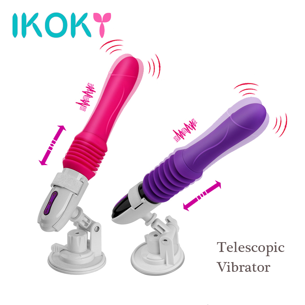 IKOKY Stretching Godes Vibrator automatique Sex Machine Sex Toys pour les femmes G-spot Massager Femme Masturbateur Produits pour adultes Y191015
