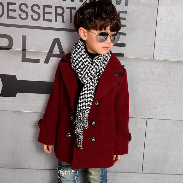 Fall Winter Children's Fashion Long Trench Coat Overcoat Boys Spliced Tweed Jacket Kids Wool Coat Outerwear, Red
Fall Winter Children's Fashion Long Trench Coat Overcoat Boys Spliced Tweed Jacket Kids Wool Coat Outerwear, Red