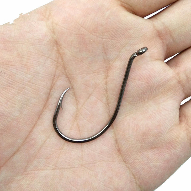 200pcs lot 8 Sizes 1 08 0 8299 Octopus Hook High Carbon Steel Barbed Fishing Hooks Fishhooks Pesca Tackle Accessories A025296l