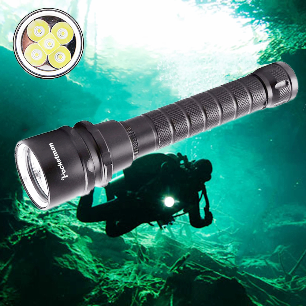 22000lums Diving Torch 5*T6 Scuba Dive Torch UnderWater 220m Depth Waterproof Led s Lantern light
22000lums Diving Torch 5*T6 Scuba Dive Torch UnderWater 220m Depth Waterproof Led s Lantern light