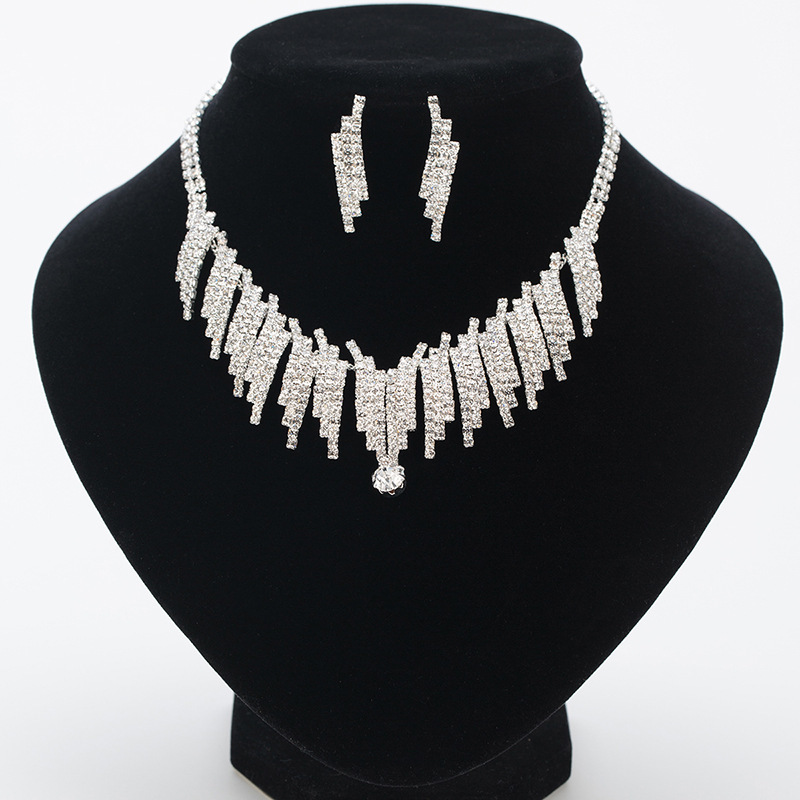 Banquet Jewelry Fully-jewelled Suit Popular Set Chain Earrings Necklace Twinset Set Send Decoration Wife, Golden
Banquet Jewelry Fully-jewelled Suit Popular Set Chain Earrings Necklace Twinset Set Send Decoration Wife, Golden