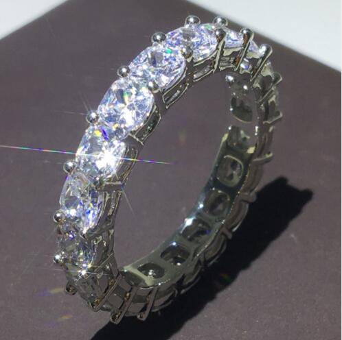 5 Styles Promise ring 925 Sterling silver Multiple cutting Diamond Cz Engagement wedding band ring for women Men jewelry