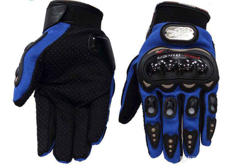 Biker Motorcycle Gloves Antiskid Hand Protection moto Cycling Motocross gloves Racing Armored Glove 3 COLOR