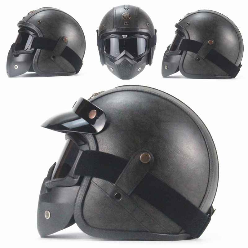 our Seasons Retro Helmet Manual Personality Retro Harley Motorcycle Electric Locomotive 3/4 Helmet Half Helmet Male, Black
our Seasons Retro Helmet Manual Personality Retro Harley Motorcycle Electric Locomotive 3/4 Helmet Half Helmet Male, Black