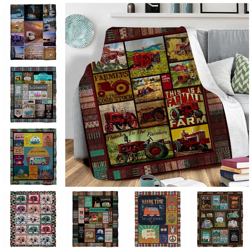Throw Blankets Cartoon Camper Fannel Blanket Square Kids Couch Covers TV Blanket Soft Bedspreads Thick Quilts Camping Car 17 Designs DW5012, As pictures
Throw Blankets Cartoon Camper Fannel Blanket Square Kids Couch Covers TV Blanket Soft Bedspreads Thick Quilts Camping Car 17 Designs DW5012, As pictures
