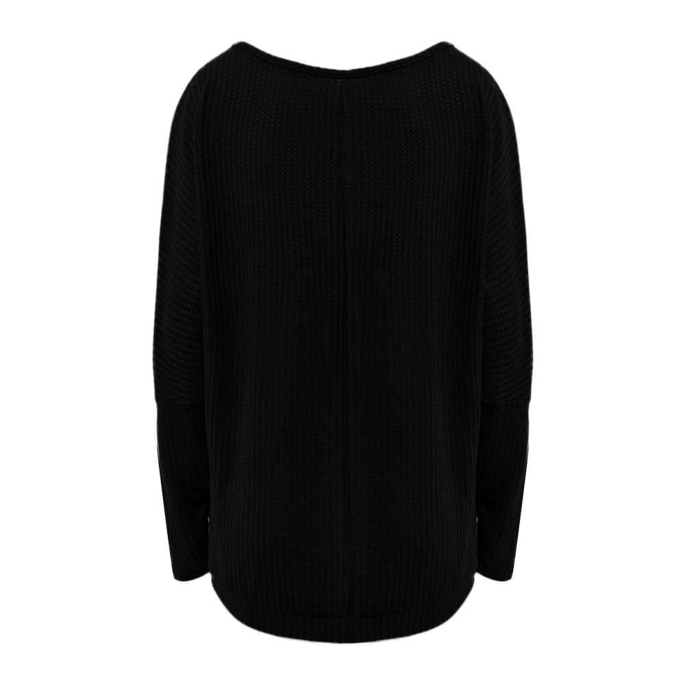 Fashion-Autumn Winter sweater fashion cold shoulder knitwear sweater casual loose Long Sleeve sueter mujer invierno 2019