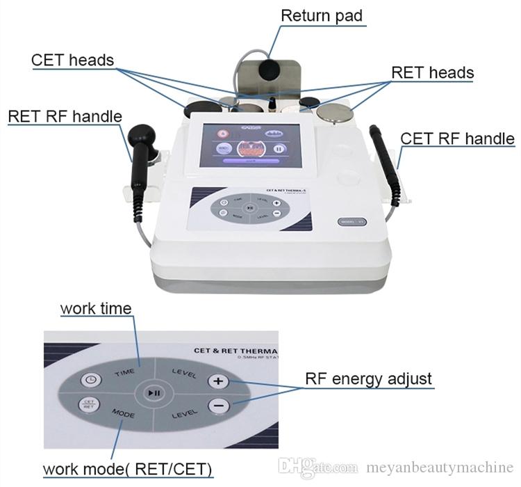 Portable Professional CET RET Monopolar Machine For anti wrinkle body slimming /physiotherapy Diathermy Tecar Machine