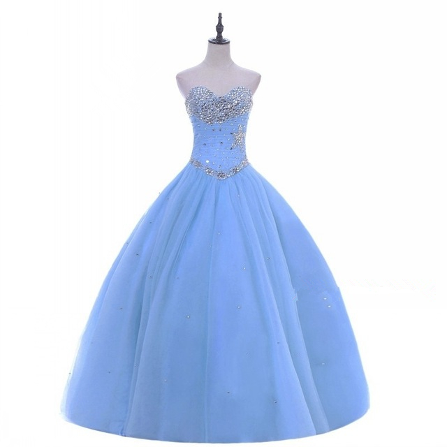 2019 New Blue Ball Gown Quinceanera Dresses Beaded Floor-Length Celebrity Formal Party Gown Vestidos De 15 Anos QC1290, Same as picture
2019 New Blue Ball Gown Quinceanera Dresses Beaded Floor-Length Celebrity Formal Party Gown Vestidos De 15 Anos QC1290, Same as picture