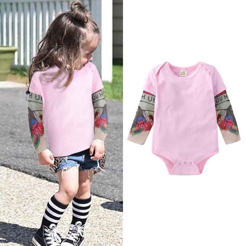 2020 New Baby Bodysuit Long Sleeve Baby Onesie Tattoo Printed Patchwork Bodysuit Summer Fashion Girl Clothes M8, Pink
2020 New Baby Bodysuit Long Sleeve Baby Onesie Tattoo Printed Patchwork Bodysuit Summer Fashion Girl Clothes M8, Pink