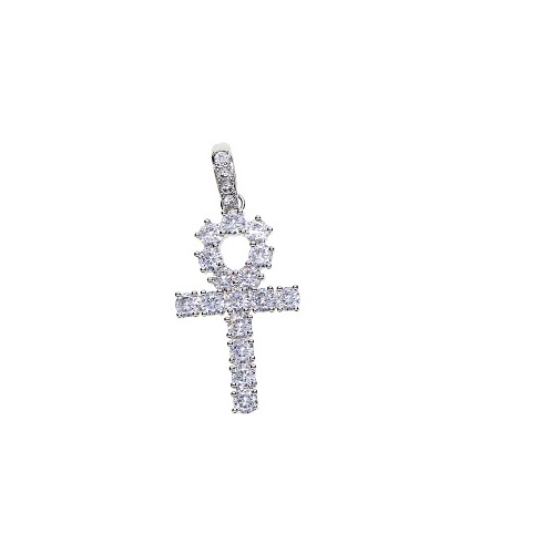 Men's Hip Hop Tennis Chain Necklace, White Gold Plated CZ Paved Copper Chain, 60cm Long, for Party Gift, 2024 Trend