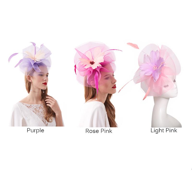 FS 2020 New Women Hats For Elegant Summer Hat Ladies Party Cap Large Brim Fedoras With Flower Chapeu Feminino