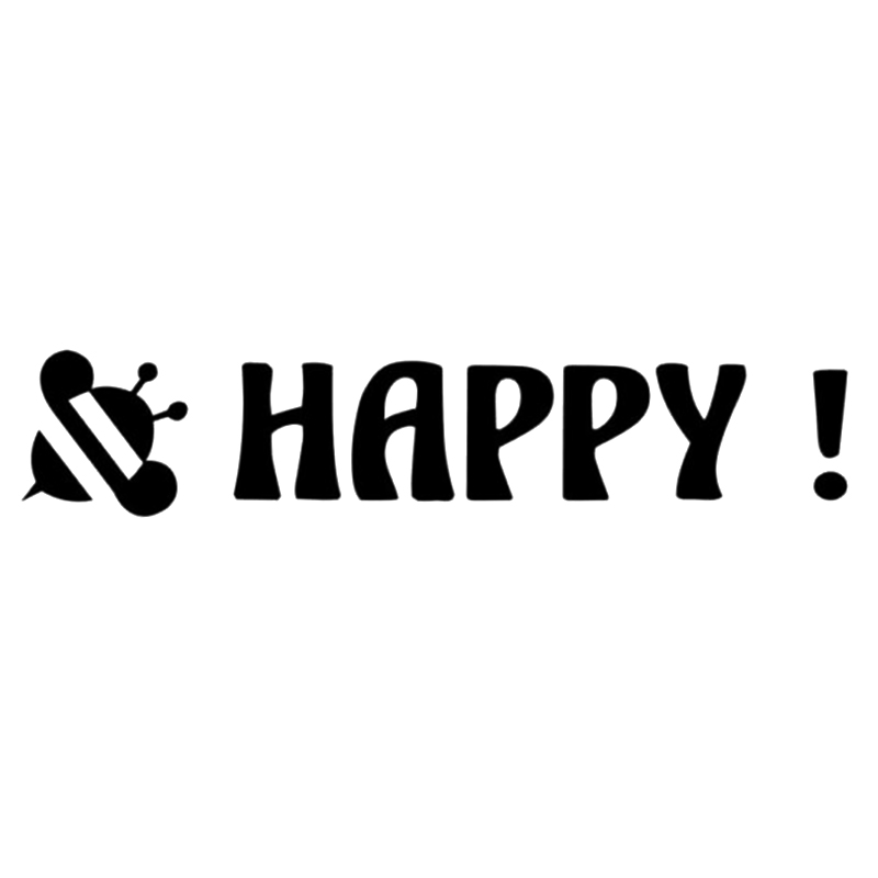 15*3cm Bee Happy Home Decor Car Truck Window Decal Sticker Funny Car Window Bumper Novelty JDM Drift Vinyl Decal Sticker, Color
15*3cm Bee Happy Home Decor Car Truck Window Decal Sticker Funny Car Window Bumper Novelty JDM Drift Vinyl Decal Sticker, Color