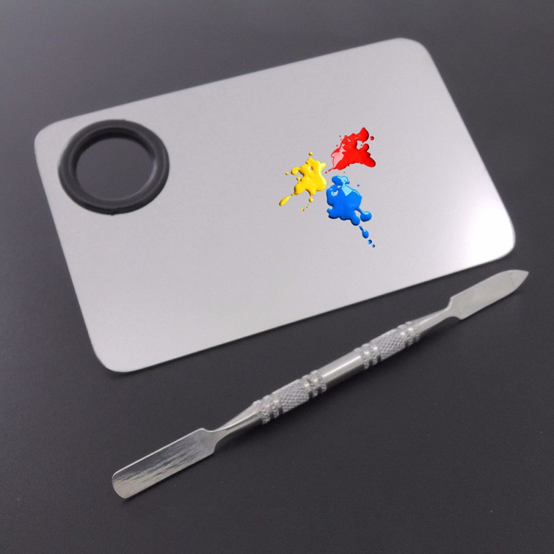 Professional Cosmetic Nail Makeup Mixing Palette Spatula Tool High Quality Stainless Steel Hands-free Matte Packing
Professional Cosmetic Nail Makeup Mixing Palette Spatula Tool High Quality Stainless Steel Hands-free Matte Packing