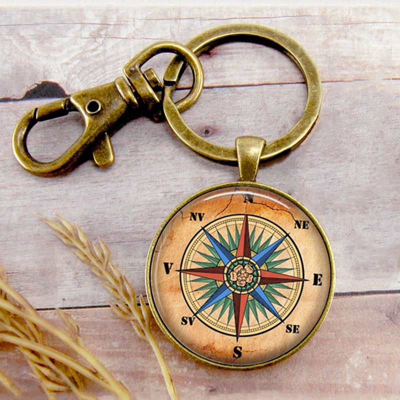 Retro Compass Key Ring Key Chain Key Buckle Navigation Pendant Birthday Festival Anniversary Gift Jewelry Accessories
Retro Compass Key Ring Key Chain Key Buckle Navigation Pendant Birthday Festival Anniversary Gift Jewelry Accessories