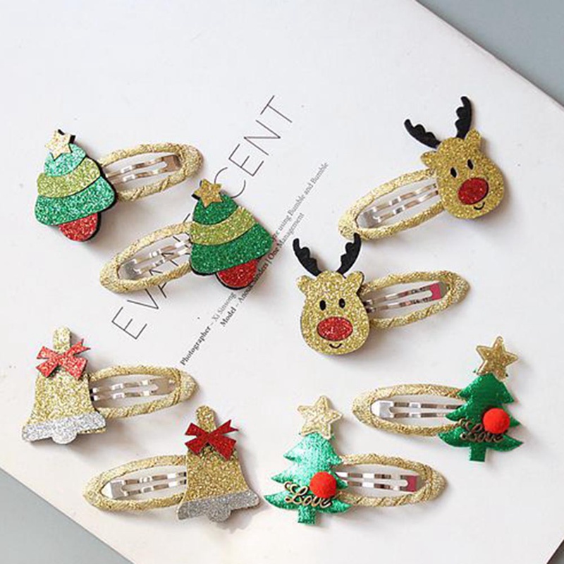 Kids Girl Christmas Gold Gilter Hairpins Cartoon Hair Clips Christmas Cute Santa Claus Snowman Barrettes Hair Accessories
Kids Girl Christmas Gold Gilter Hairpins Cartoon Hair Clips Christmas Cute Santa Claus Snowman Barrettes Hair Accessories