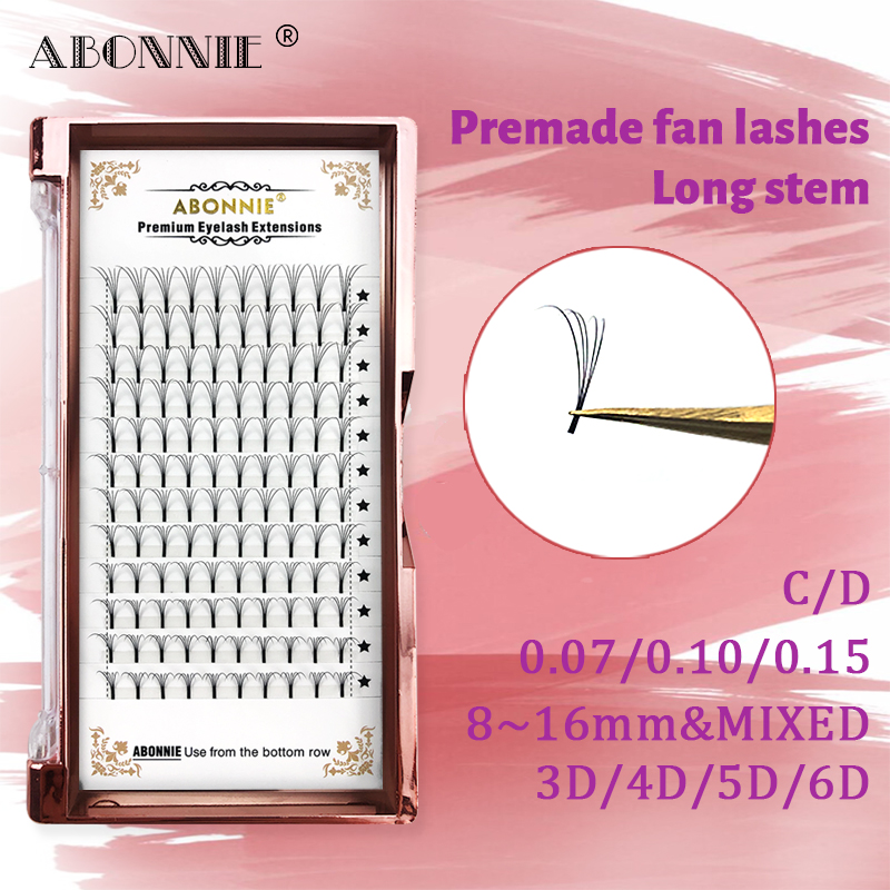 ABONNIE Lashes Premade Volume Wide fans 3d/4d/5d/6d Long Stem Russian Volume Professional Eyelash Extensions Faux Mink
ABONNIE Lashes Premade Volume Wide fans 3d/4d/5d/6d Long Stem Russian Volume Professional Eyelash Extensions Faux Mink
