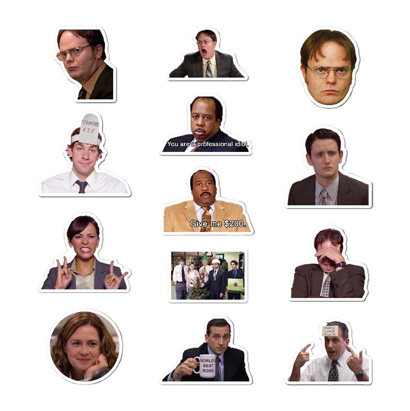 The Office Stickers Pack of 50 Pcs Funny paster for Water Bottle Cars Motorcycles Laptop Computer Sticker