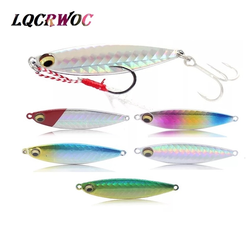 HOT NEW 7g 10g 15g 20g fishing spoon spinnerbait metal lure tuna lures glow in the dark fishing tackle lead minnow jigging pesca T191016