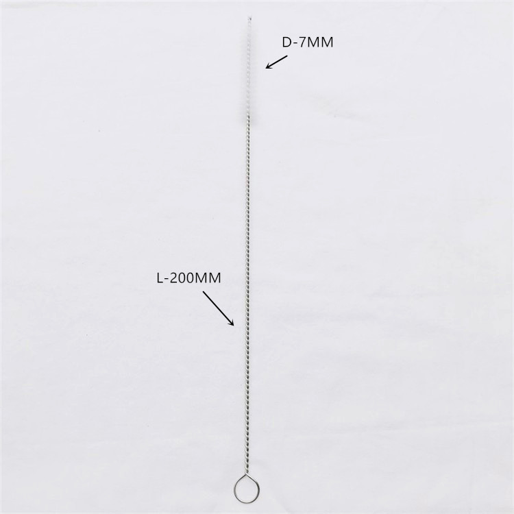 200MM Rotate Brush Nylon Brush Cleaner for Metal Straw Cleaning Light Weight Stainless Steel Straw Brush