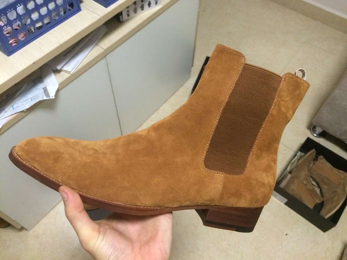 2023ss Factory direct genuine leather trend leading men's boots high quality s L casual wild matte P shoes