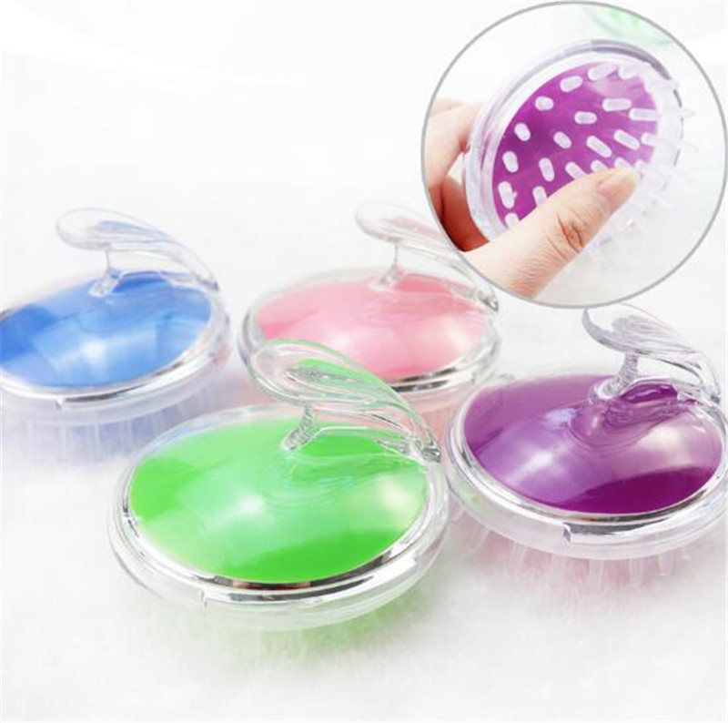 Shampoo Massage Brush Handheld Silicone Scalp Brush Washing Shower Hair Comb Mini Head Meridian Massage Comb, Silver
Shampoo Massage Brush Handheld Silicone Scalp Brush Washing Shower Hair Comb Mini Head Meridian Massage Comb, Silver