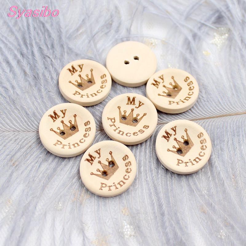 15mm/20mm/25mm My Princess Buttons Natural Wooden Sewing Buttons Baby Shower 2 Holes -AD0176
15mm/20mm/25mm My Princess Buttons Natural Wooden Sewing Buttons Baby Shower 2 Holes -AD0176