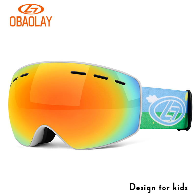 Design for Kids Ski Goggles Non-Slip Strap UV400 Protection for Children Boys Girls Anti-Fog Double-Layer Spherical Lens
Design for Kids Ski Goggles Non-Slip Strap UV400 Protection for Children Boys Girls Anti-Fog Double-Layer Spherical Lens