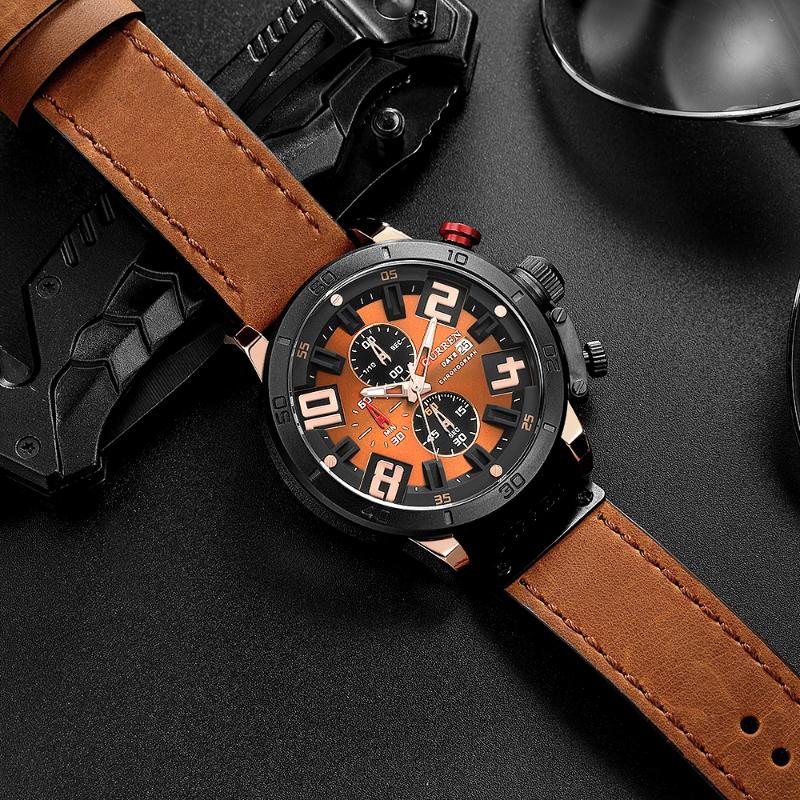 CURREN Top Brand Mens Watches Fashion Quartz Sports Wristwatch with Chronograph Male Clock 30M Waterproof erkek kol saati, Rose gray
CURREN Top Brand Mens Watches Fashion Quartz Sports Wristwatch with Chronograph Male Clock 30M Waterproof erkek kol saati, Rose gray