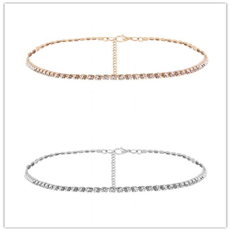 Fashion Jewelry Wedding Accessories One Row Rhinestone Choker Necklace for Women Temperament Collar mujer Necklace Birthday Gift
Fashion Jewelry Wedding Accessories One Row Rhinestone Choker Necklace for Women Temperament Collar mujer Necklace Birthday Gift