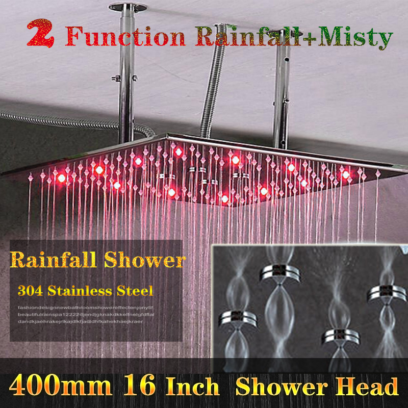 Bathroom Shower fittings 2 Function no battery needed Led Rain Shower Ceiling Mounted stainless steel Shower Head color change
Bathroom Shower fittings 2 Function no battery needed Led Rain Shower Ceiling Mounted stainless steel Shower Head color change