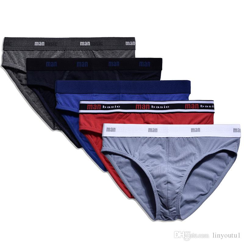 2020 4pcs/lot Free shipping cheapest 100% Cotton Mens Briefs Plus Size Men Underwear Panties Men's Breathable Panties