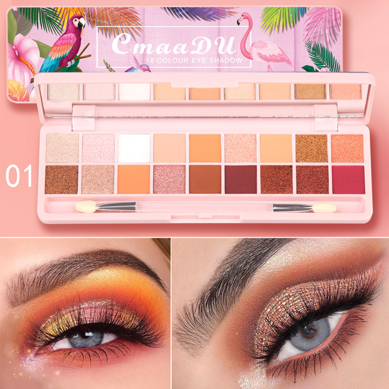 18 Color Nude Shining Eyeshadow Pearlescent Makeup Glitter Pigment Smoky Eye Shadow Pallete Waterproof eye shadow, Mix 5 styles
18 Color Nude Shining Eyeshadow Pearlescent Makeup Glitter Pigment Smoky Eye Shadow Pallete Waterproof eye shadow, Mix 5 styles