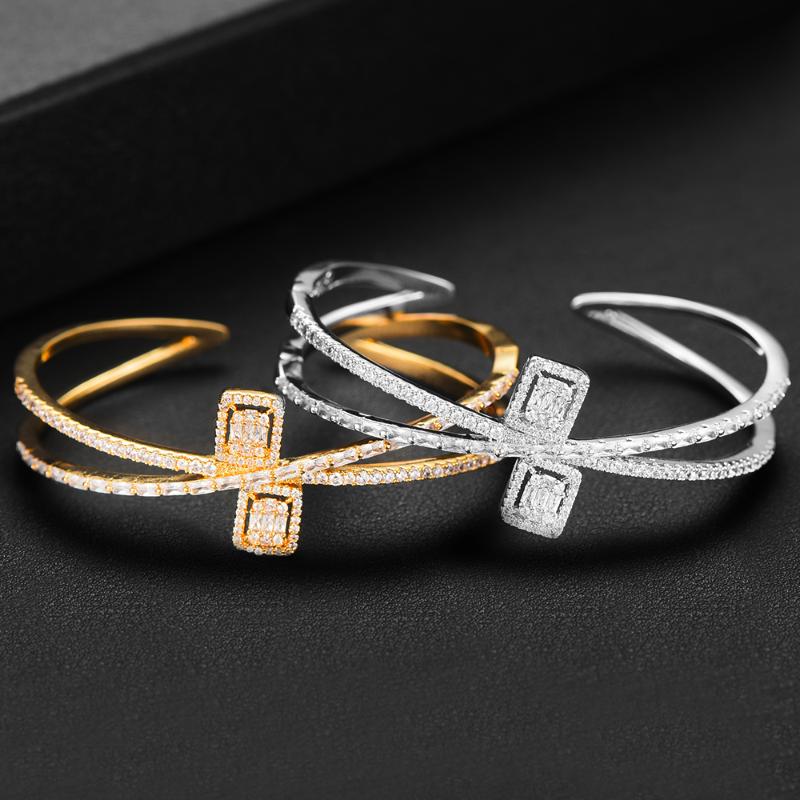 Bangle GODKI 2021Luxury Crossover For Women Wedding Bagutte Cut Cubic Zircon Crystal CZ Dubai Bridal Bracelet Party Jewelry
Bangle GODKI 2021Luxury Crossover For Women Wedding Bagutte Cut Cubic Zircon Crystal CZ Dubai Bridal Bracelet Party Jewelry