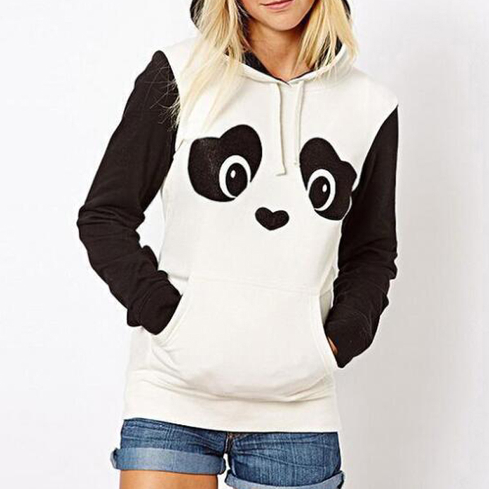 Bear Ear Plush Furry Hoodie Poleron Mujer 2019 Cute Panda Clothing Kawaii Harajuku Oversized Stitching Long Sleeve Hoodies Women